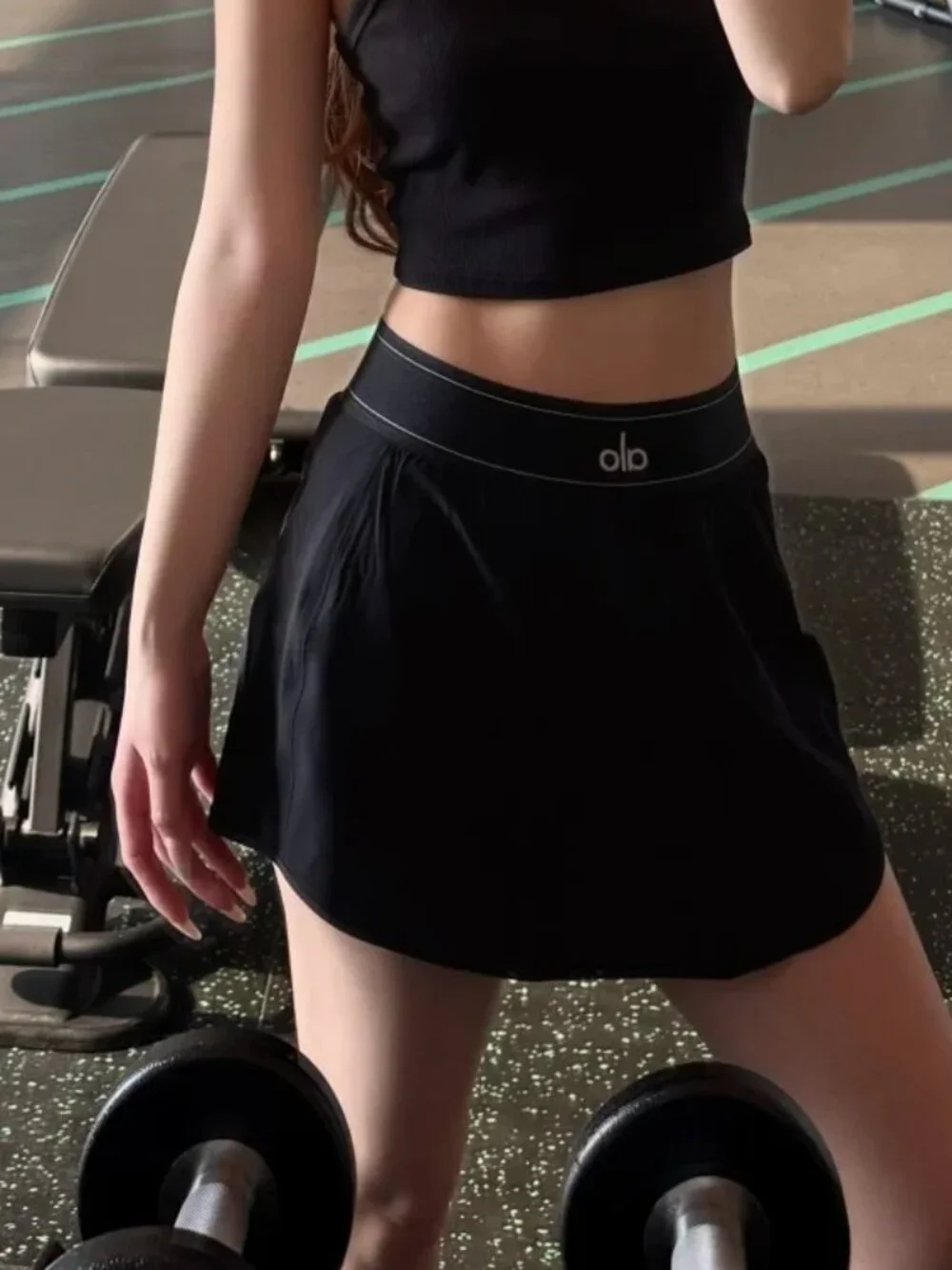 NWT🐶 Alo Yoga Match Point Black Tennis Skirt | Create a Stylish Look🍖